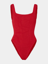 Square Neck Swimsuit - Red