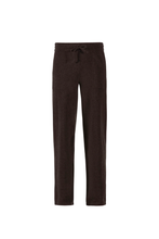 Carina Wool Trousers - Chocolate melange
