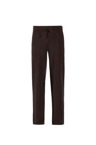 Carina Wool Trousers - Chocolate melange