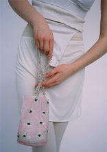 Beaded Pouch - Pink Flower Dream