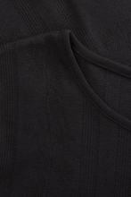 Anna Cap Sleeve Tee - Black