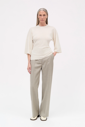 Kama Merino Top - Stone