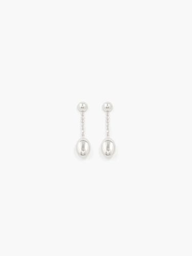 Reflection Long Earrings - Silver