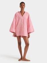 Hooded Poncho Sunny Towelling - Pink