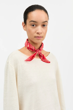 Skall Floral Scarf 55x55 - Red