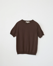 Merino Knit T-Shirt - Brown