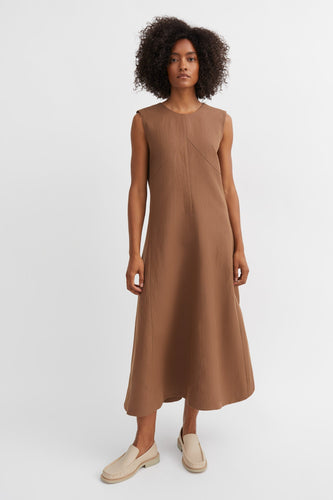 Antonia Dress - Warm Brown