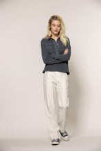 Lisen Striped Trousers - Cream/DustyNavy