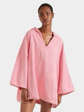Hooded Poncho Sunny Towelling - Pink
