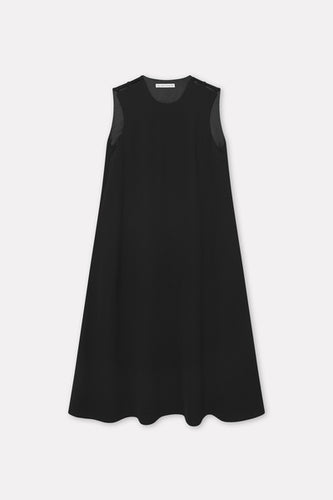 Doshie Crepe Georgette Dress - Black