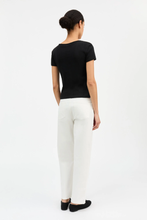 Anna Cap Sleeve Tee - Black