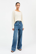 Heather Highwaist Jeans - Slouchy Blue