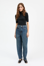 Bille Barrel Jeans - Washed Dark Blue