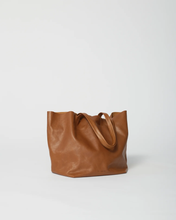 Full Grain Leather Tote - Cognac