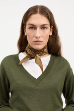 Pippa Scarf - Khaki Paisley Print