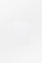 Anna Cap Sleeve Tee - Optic White