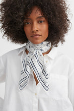 Skall Classic Scarf 90x90 - Light Cream/Blue