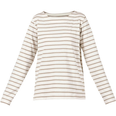 Donna Striped Blouse - Ecru Khaki