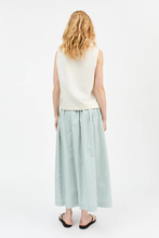 Dagny Skirt - White/Aqua