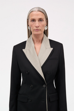 Jorinda Thin Solid Wool Blazer - Black