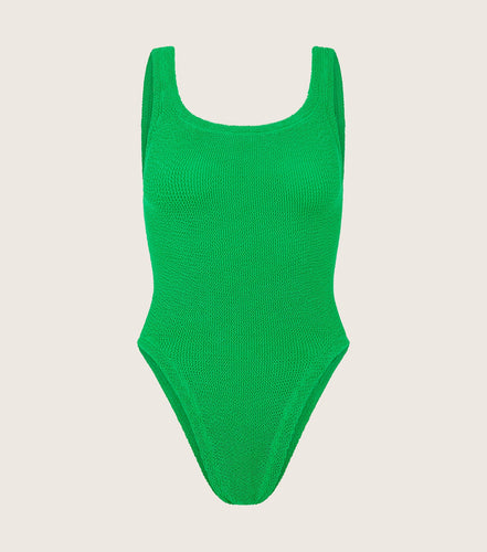 Square Neck Swimsuit - Emerald