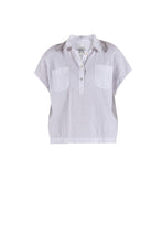 Lisbeth Short Linen Shirt - White
