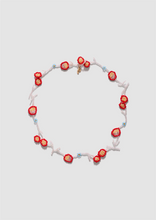 Multi Beaded Necklace - Flor Red