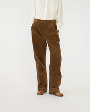 Corduroy Box Pants - Tobacco