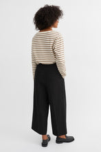 Loui Oversized Blouse - Light Brown/White Stripe