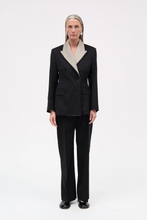 Jorinda Thin Solid Wool Blazer - Black