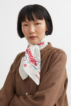 Juniper Big Scarf - Cream/Blue/Red