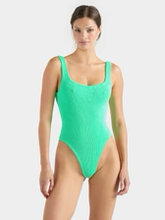 Square Neck Swimsuit - Lime
