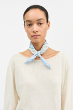 Skall Floral Scarf 55x55 - Aqua