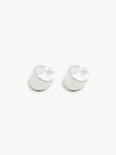 Contour Hoops - Silver