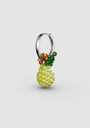 Mini Pear Earring - Silver