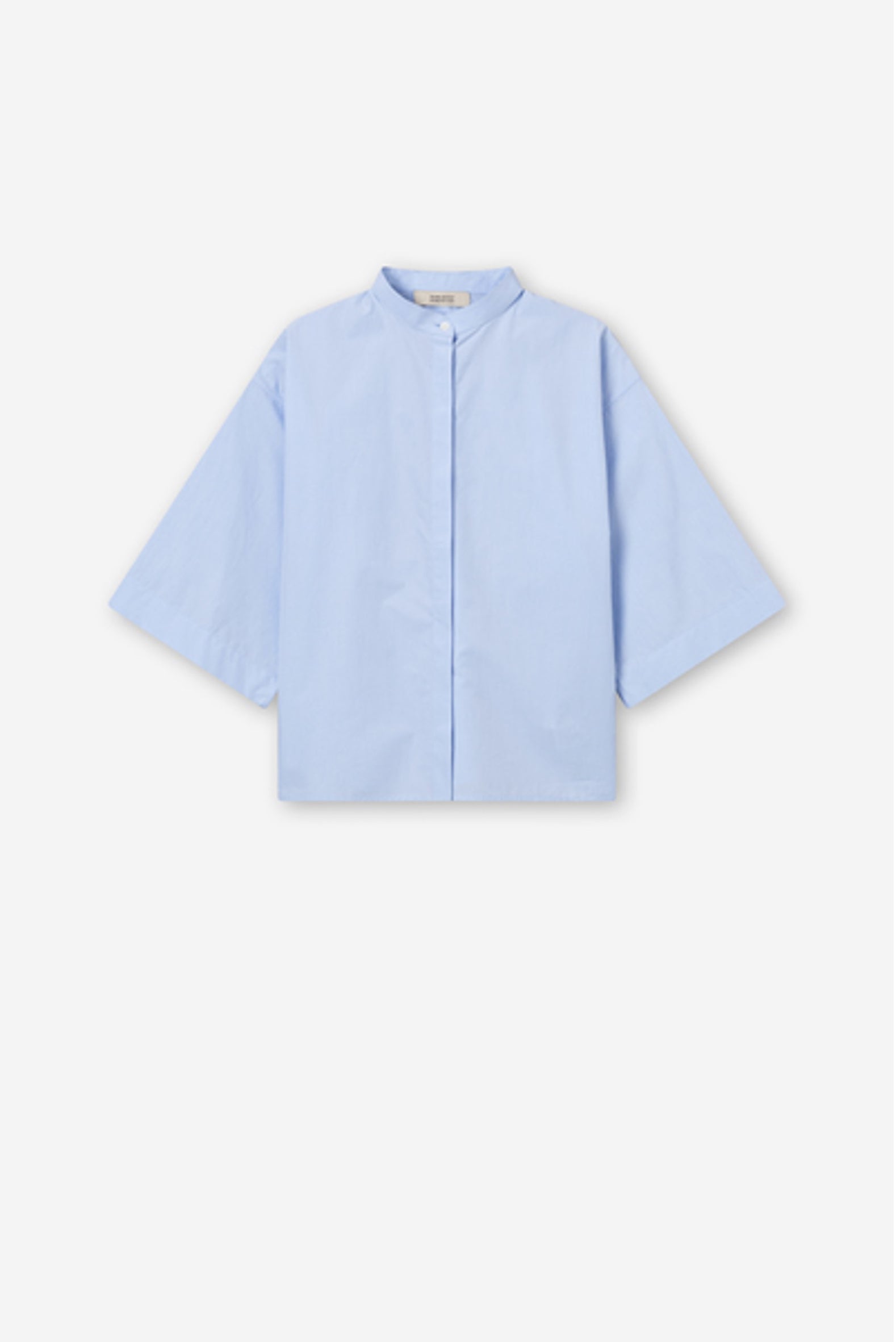 Sarah Poplin Shirt - Light Blue