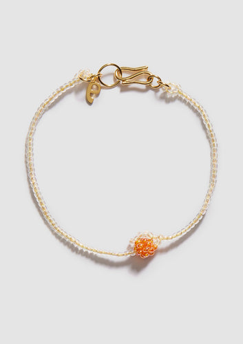 Mini Beaded Bracelet - Orange