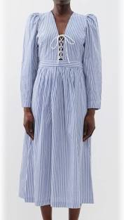 Axelle Stripe Shirting Dress