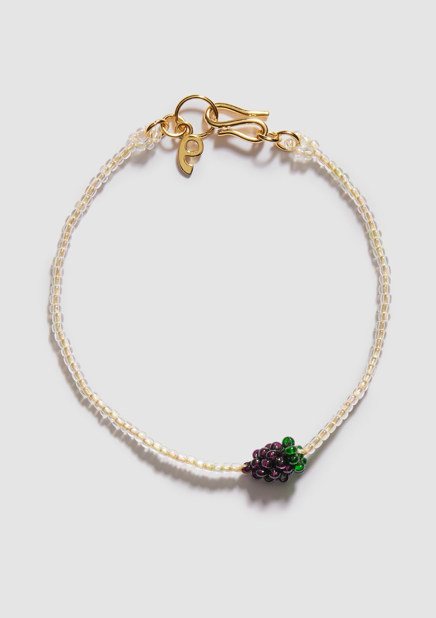 Mini Beaded Bracelet - Grape