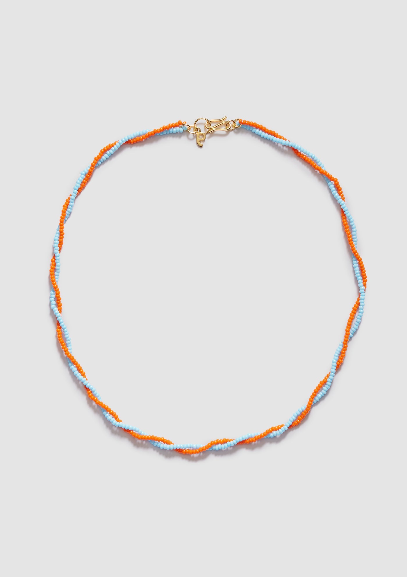 Twister Necklace - Orange Blue