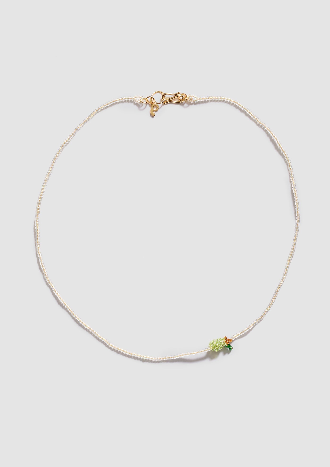 Mini Beaded Necklace - Pear