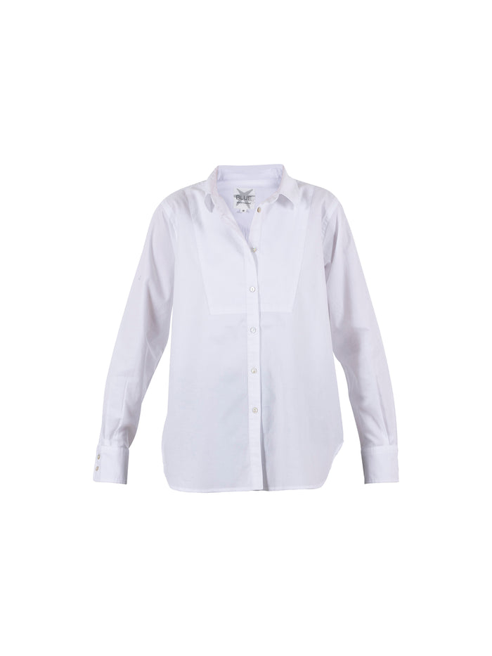 Alberta Herrinbone Shirt - White