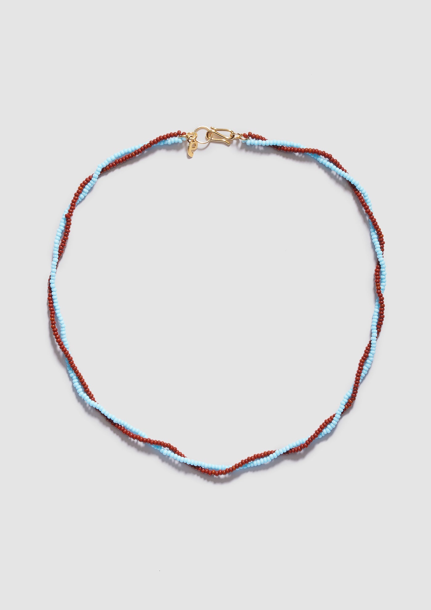 Twister Necklace - Blue Brown