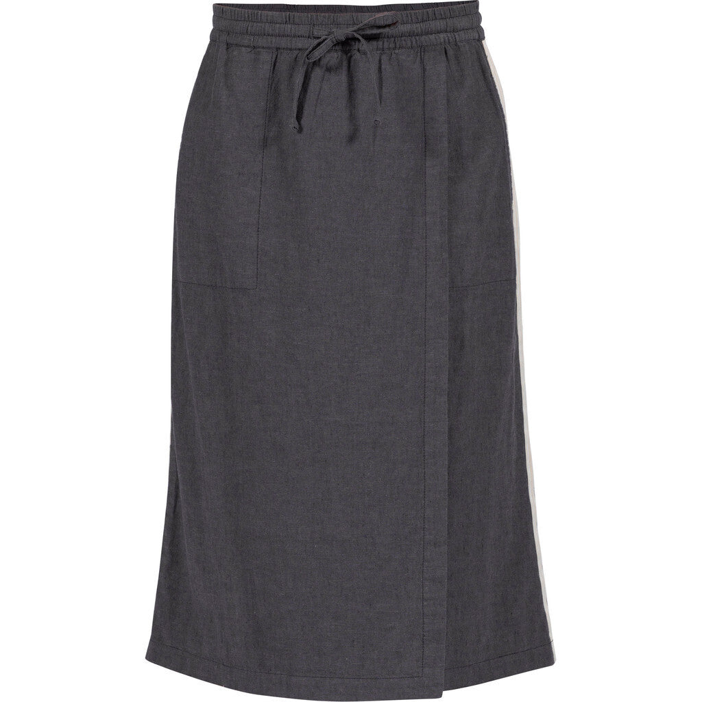 Anouska Linen Skirt - Iron Grey